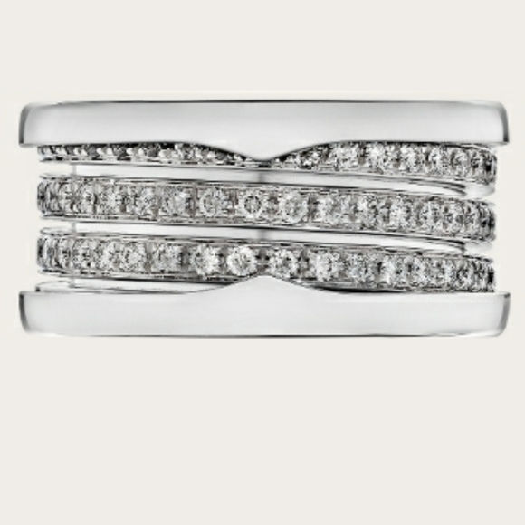 18k BULGARI Zero Ring with Diamonds - Picture 2 of 6